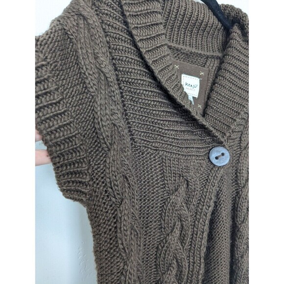 Kenji Handknit Sweater Womens Brown Wool Alpaca Small - Picture 3 of 12